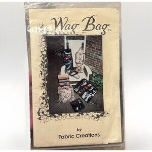 Vintage Toiletry Bag Pattern Tote Car Organizer Fabric Creations Quilters Bag